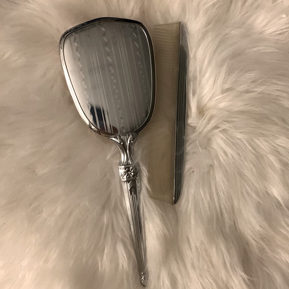 Vintage Antique Brush and Comb Vanity Set